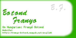 botond franyo business card