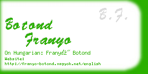 botond franyo business card